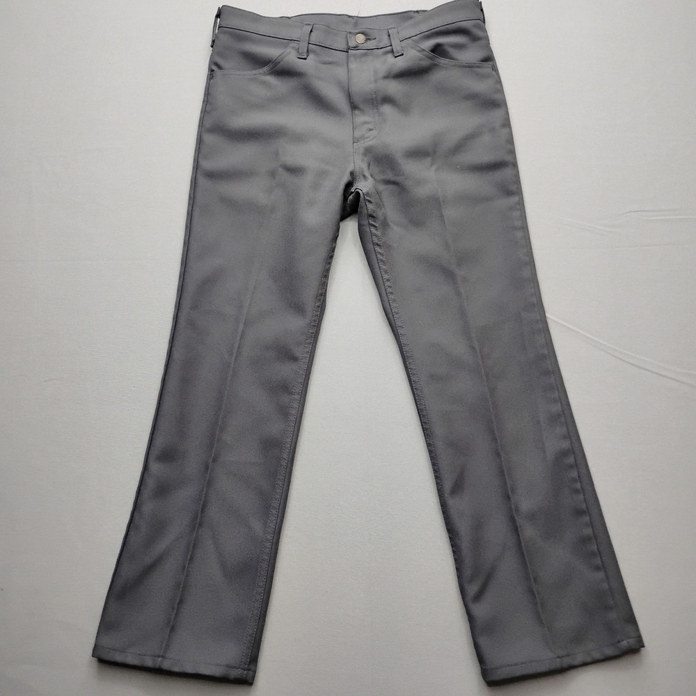 Wrangler Mens Wrancher Dress Jeans Gray Polyester 34x29